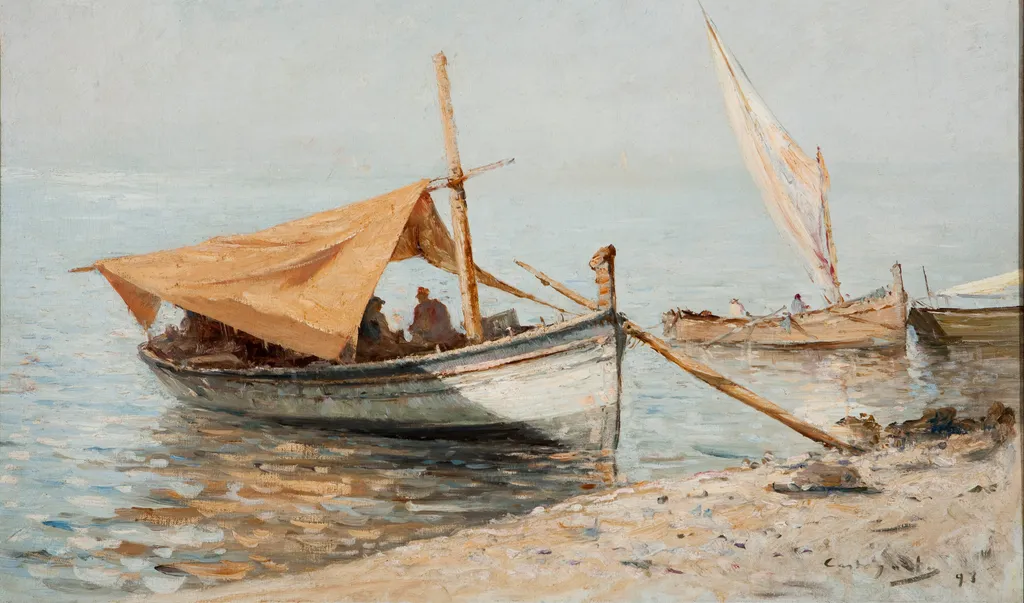 Afternoon in Toulon, by Giovanni Battista Castagneto, oil, 1897