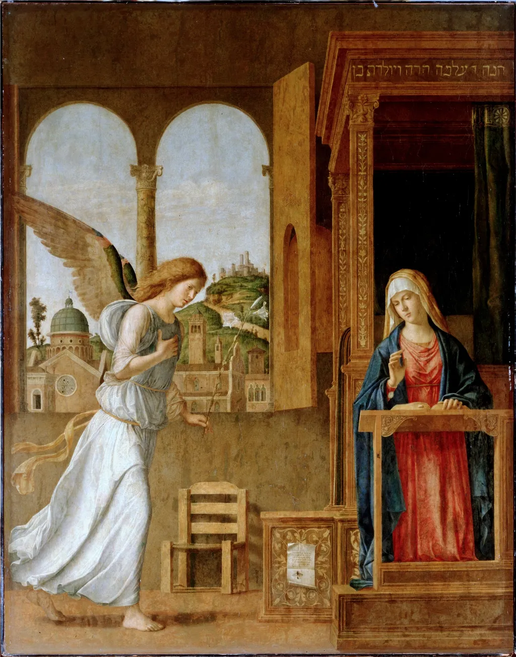 受胎告知, by Giovanni Battista Cima da Conegliano, oil, 1498