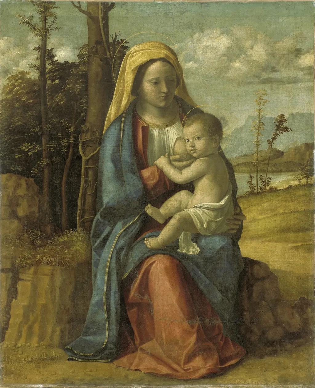 Madonna and Child, by Giovanni Battista Cima da Conegliano, oil, 1512