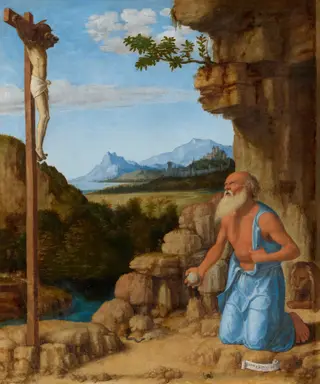Saint Jerome in the Wilderness, by Giovanni Battista Cima da Conegliano
