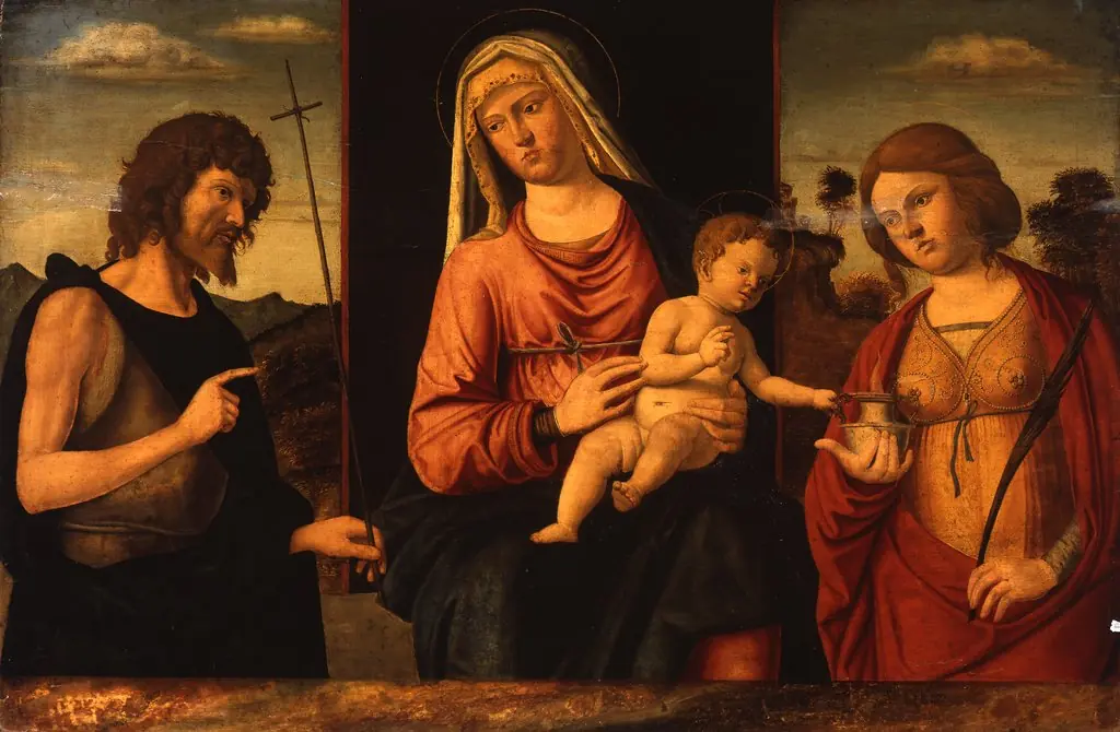 The Virgin and Child with John the Baptist and St. Lucia, by Giovanni Battista Cima da Conegliano