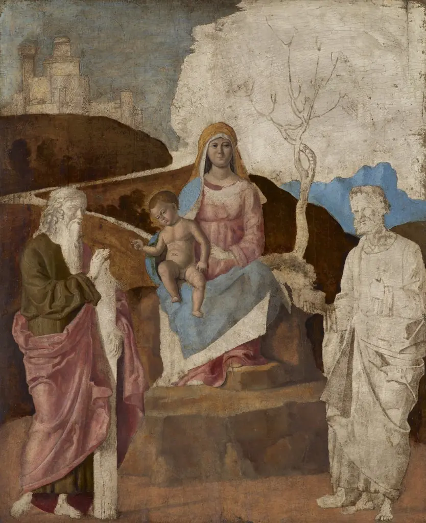 The Virgin and Child with Saint Andrew and Saint Peter, by Giovanni Battista Cima da Conegliano, 1510