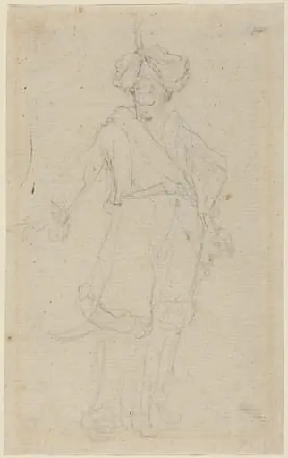 A Turk [recto], by Giovanni Battista Cipriani