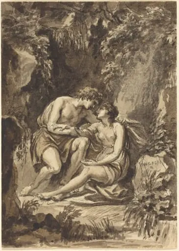 Angelica and Medoro, by Giovanni Battista Cipriani
