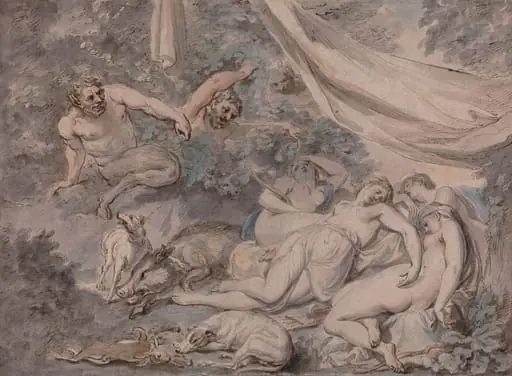 Nymphs Surprised by Satyrs, by Giovanni Battista Cipriani