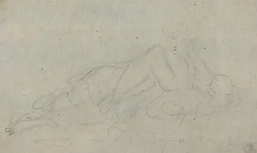 Reclining Woman [verso], by Giovanni Battista Cipriani