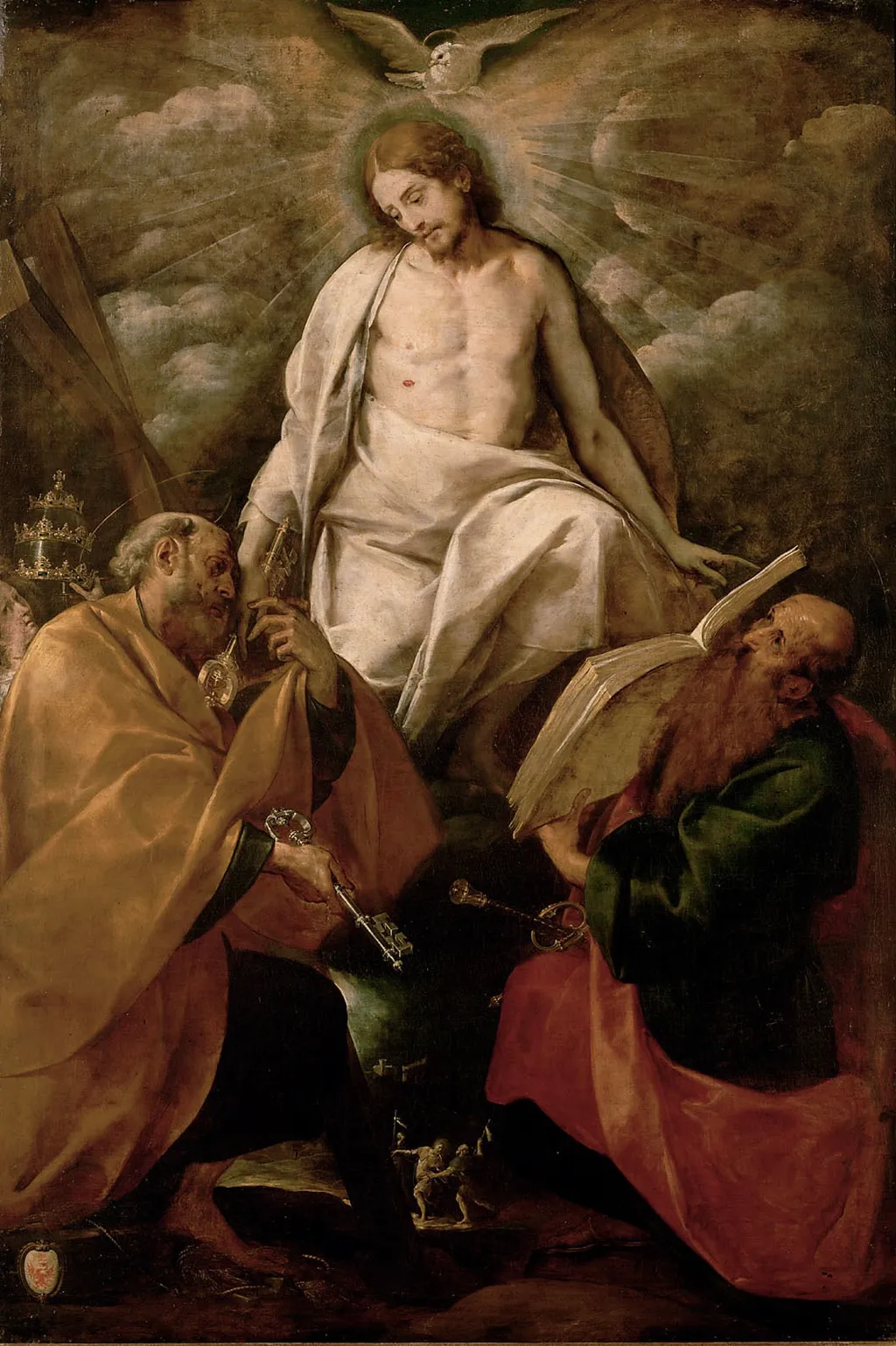 Christ appears to the apostles Peter and Paul, by Giovanni Battista Crespi, unspecified, 1627