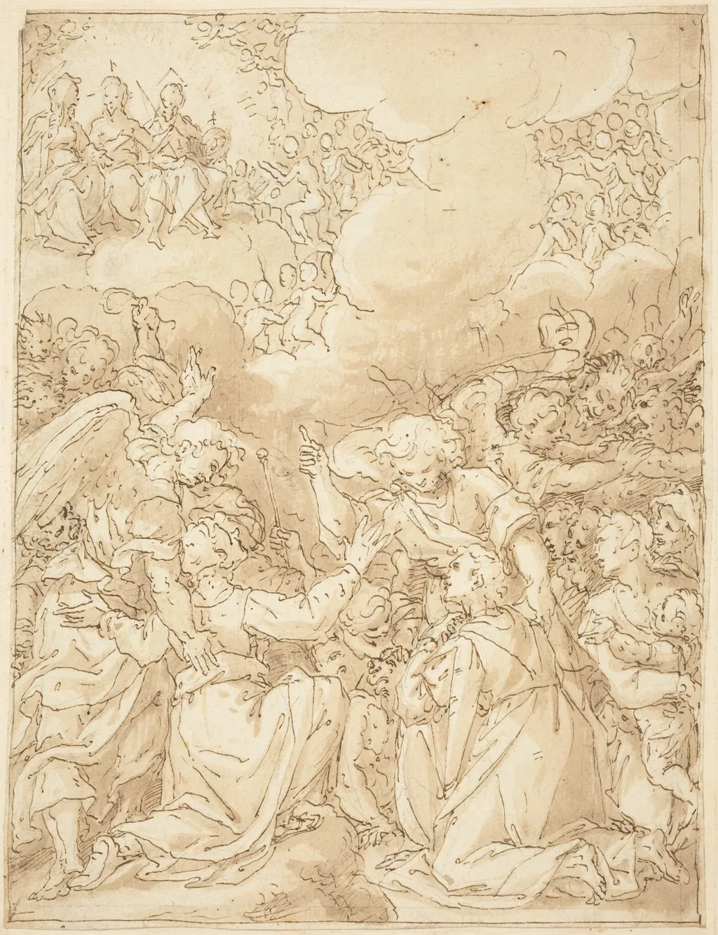 The Last Judgment, by Giovanni Battista della Rovere, ink, 1596