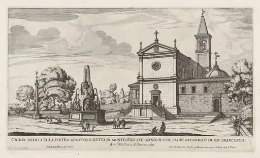 Chiesa dedicata à S. Pietro Apostolo (Church of San Pietro in Montorio), by Giovanni Battista Falda
