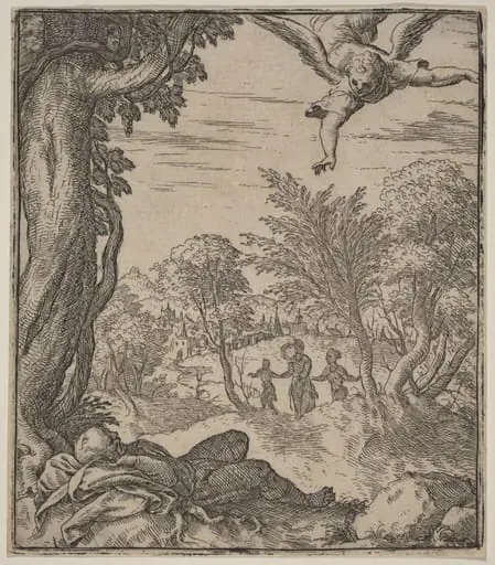 The Angel Appearing to Joseph, by Giovanni Battista Fontana