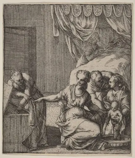 The Birth of the Virgin, by Giovanni Battista Fontana