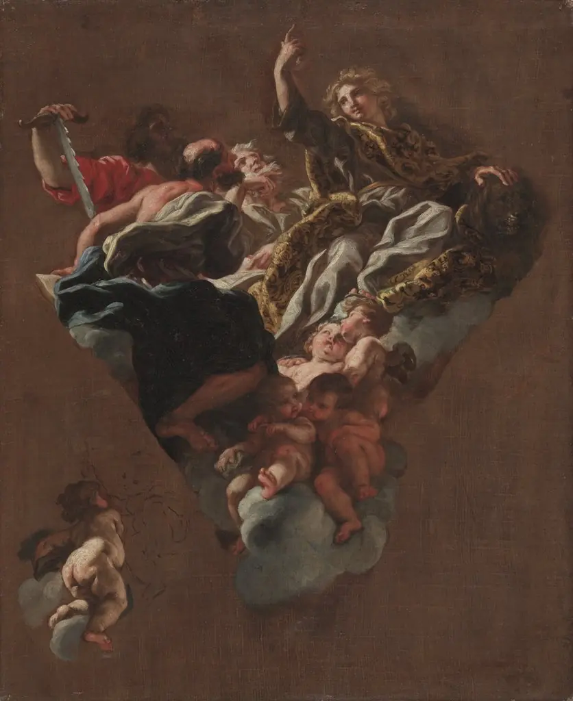 Sketch for "The Four Prophets of Israel" (for Il Gesù, Rome), by Giovanni Battista Gaulli