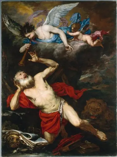 The Vision of Saint Jerome, by Giovanni Battista Langetti