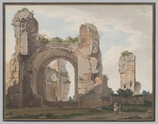 A View of the Ruins of the Baths of Caracalla, by Giovanni Battista Lusieri