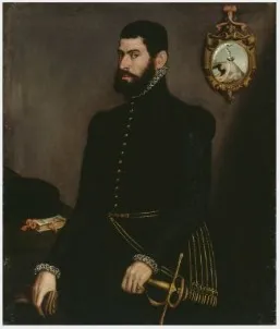 Portrait of an Unknown Man, by Giovanni Battista Moroni, oil, 1565