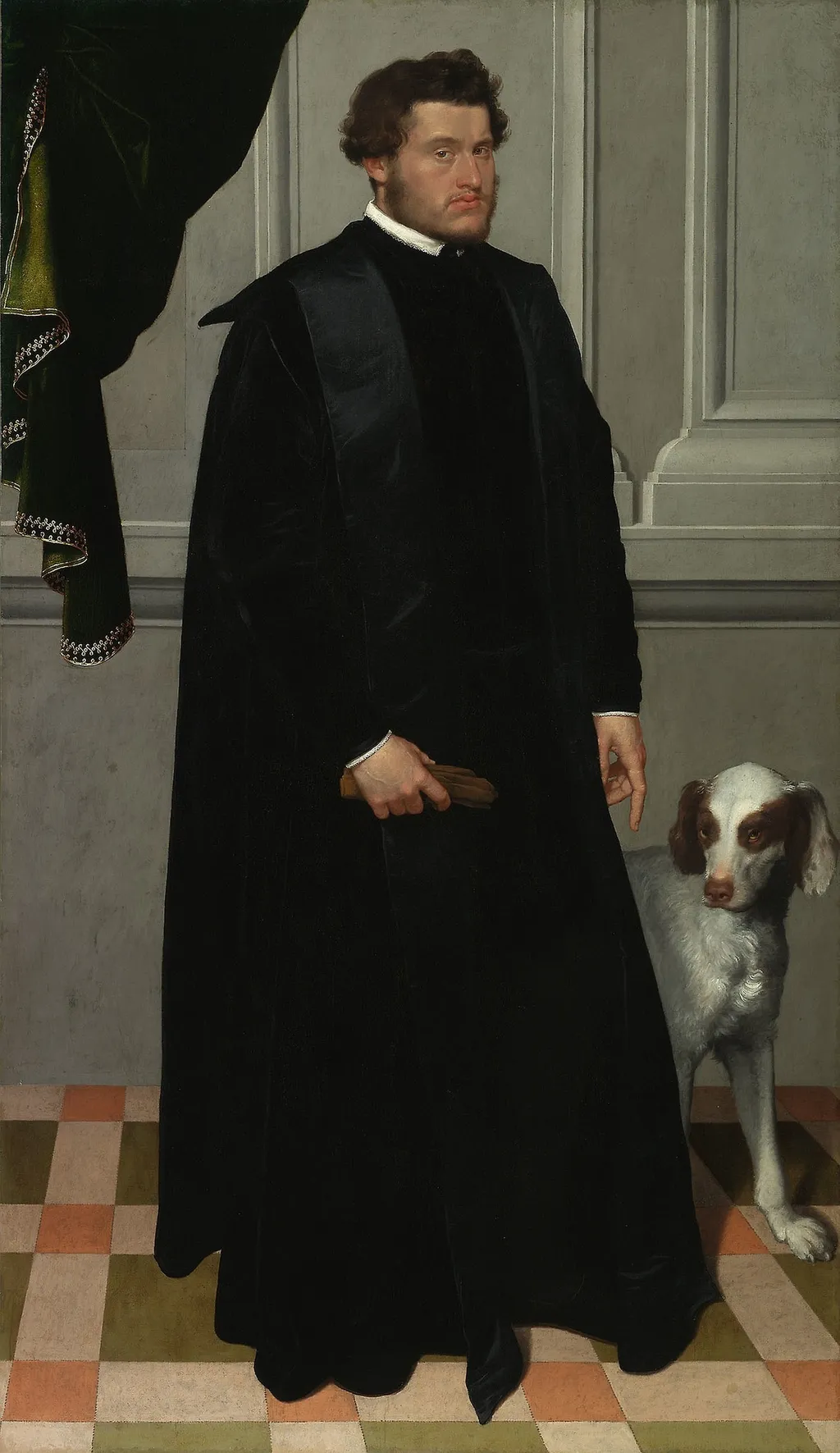 Portrait of Ludovico Madruzzo, by Giovanni Battista Moroni, oil, 1550