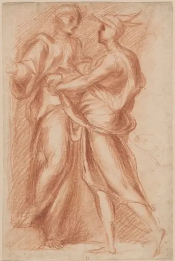 Mercury and Aglauros, by Giovanni Battista Naldini