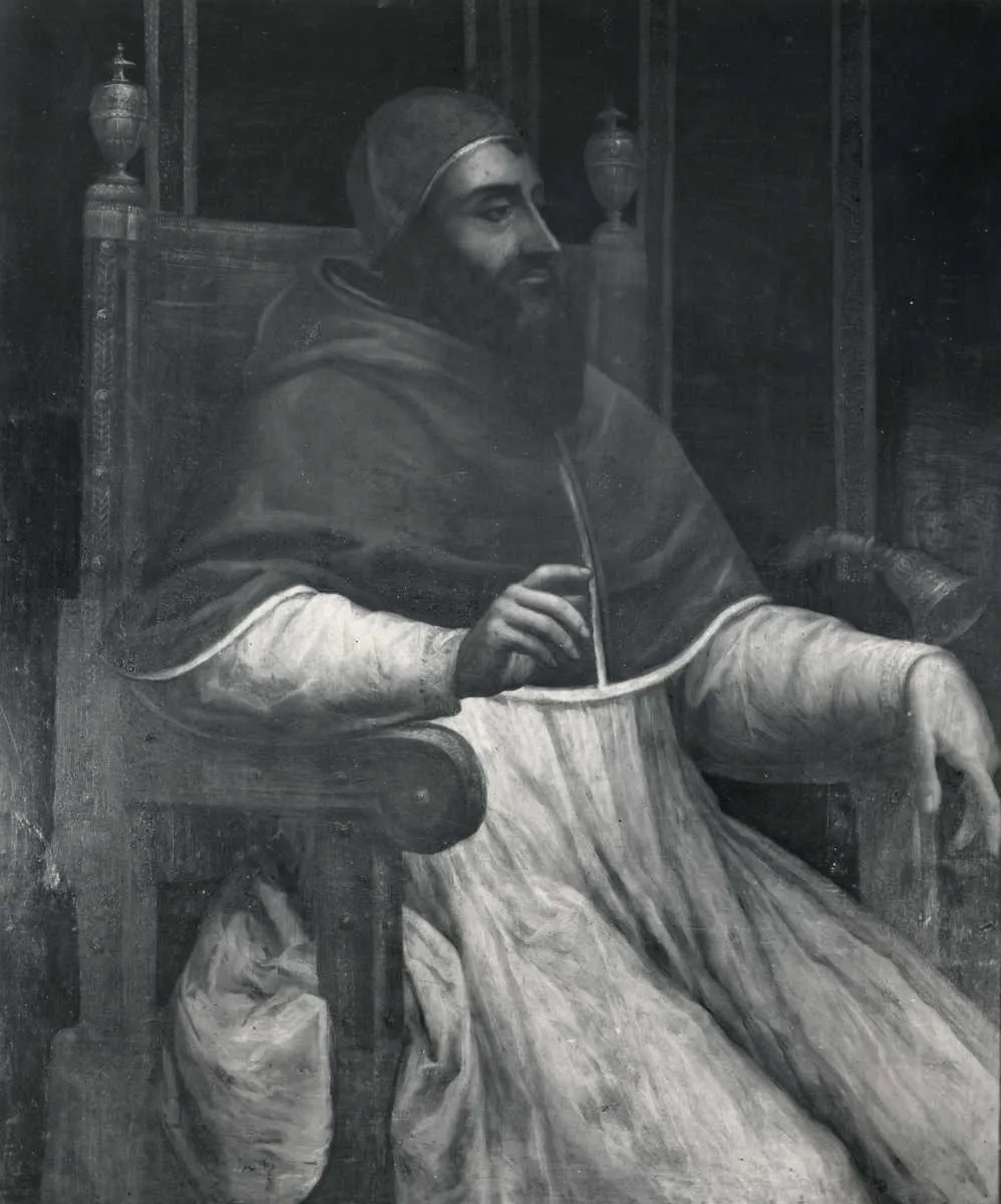 Portrait of Pope Clement VII, by Giovanni Battista Naldini, oil