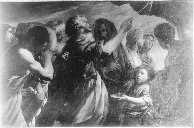 Moses schlägt Wasser aus dem Felsen, by Giovanni Battista Paggi