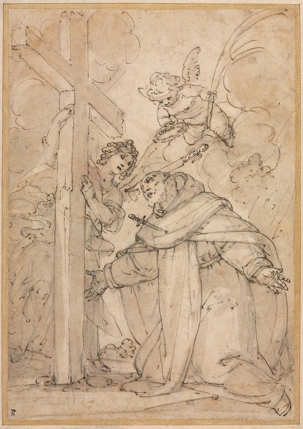 Saint Peter Martyr, by Giovanni Battista Paggi, 1504