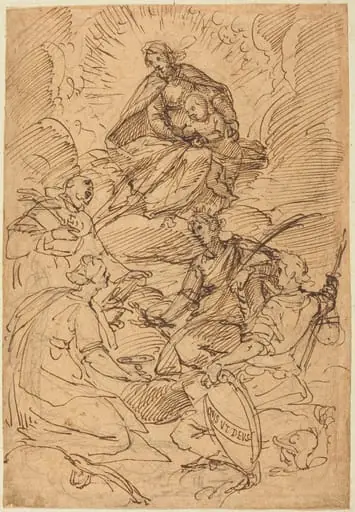 The Madonna and Child in Glory Adored by Saints, by Giovanni Battista Paggi