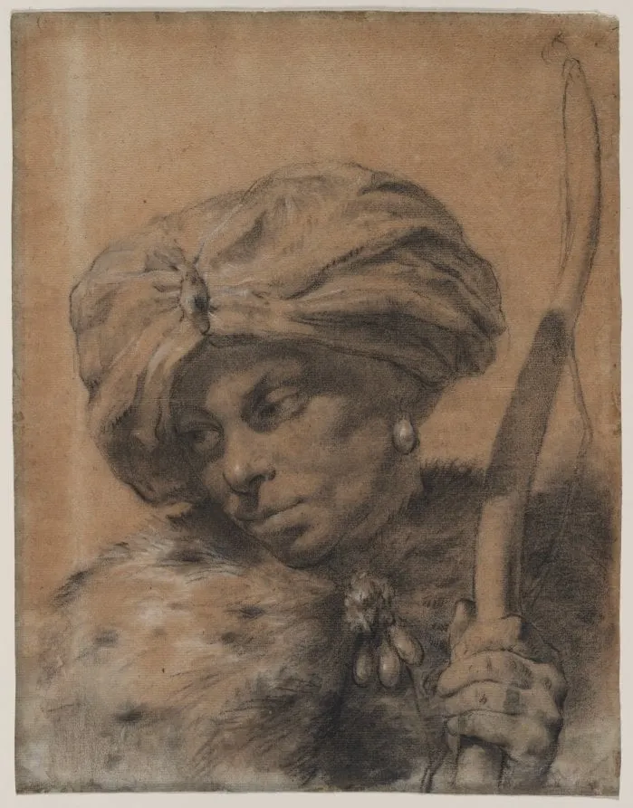Archer with Turbaned Headdress, by Giovanni Battista Piazzetta, 1740