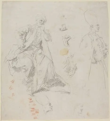 Caliph Aladin and His Counselors, by Giovanni Battista Piazzetta