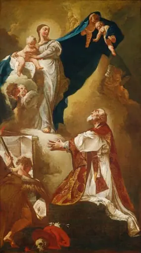 Madonna and Child Appearing to Saint Philip Neri, by Giovanni Battista Piazzetta