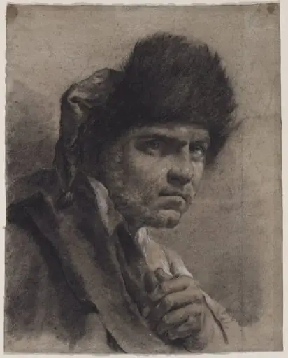 Man with a Fur Cap, by Giovanni Battista Piazzetta