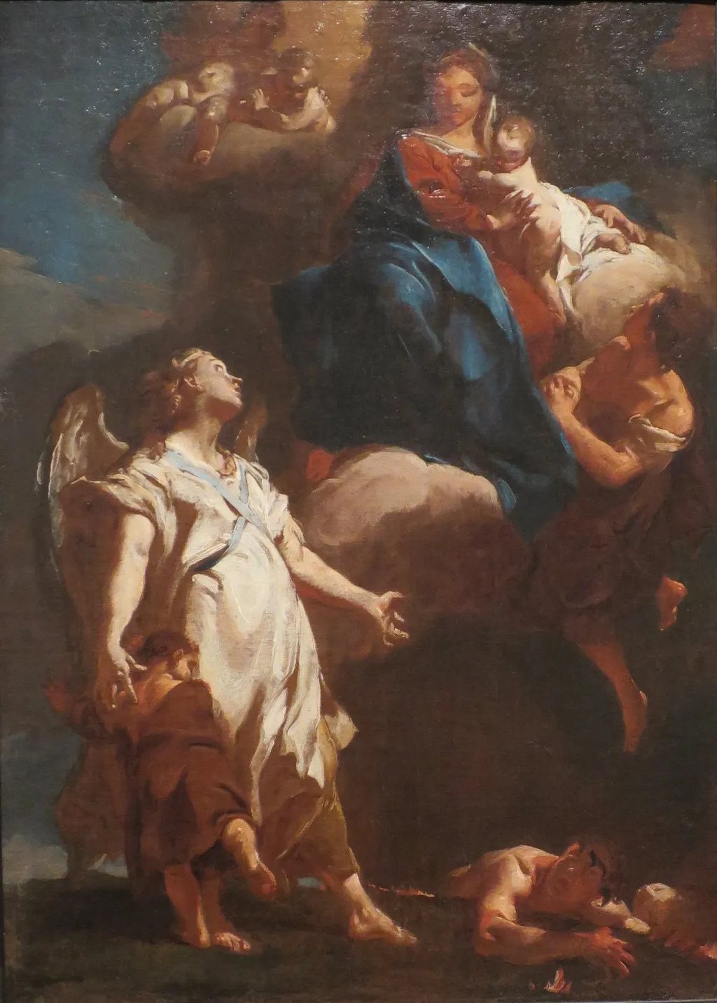 The Virgin Appearing to the Guardian Angel, by Giovanni Battista Piazzetta, unspecified, 1717