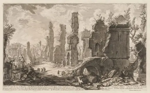 Antiquities of Rome:  The Appian Way, by Giovanni Battista Piranesi