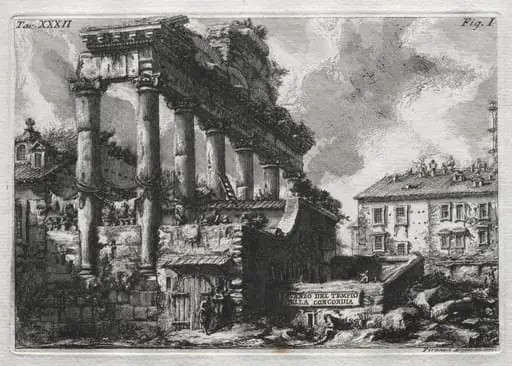 Avanco del Tempio della Concordia, by Giovanni Battista Piranesi