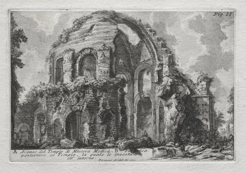 Avanzo del Tempio di Minerva Medica, by Giovanni Battista Piranesi, 1755
