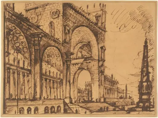 Fantasy on a Magnificent Triumphal Artch, by Giovanni Battista Piranesi