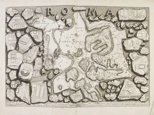 Plan of Rome, by Giovanni Battista Piranesi