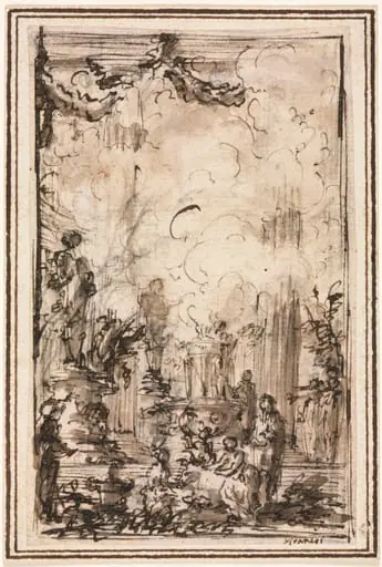 Sacrificial Offering in a Temple, by Giovanni Battista Piranesi