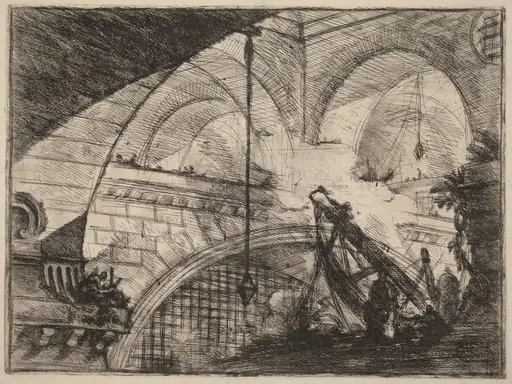The Arch with a Shell Ornament, by Giovanni Battista Piranesi