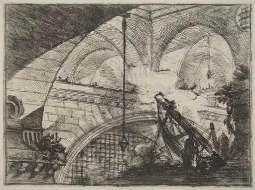 The Arch with a Shell Ornament, by Giovanni Battista Piranesi