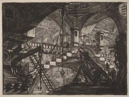 The Arch with a Shell Ornament, by Giovanni Battista Piranesi