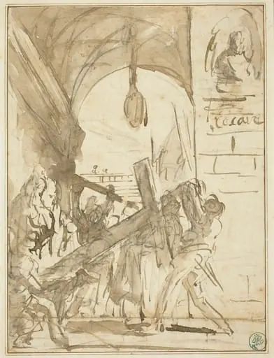 The Carrying of the Cross, by Giovanni Battista Piranesi