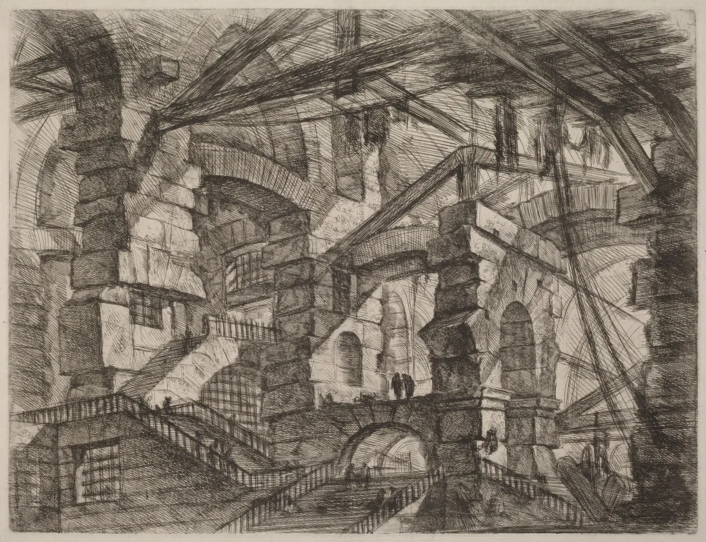 The Gothic Arch, by Giovanni Battista Piranesi, ink, 1754