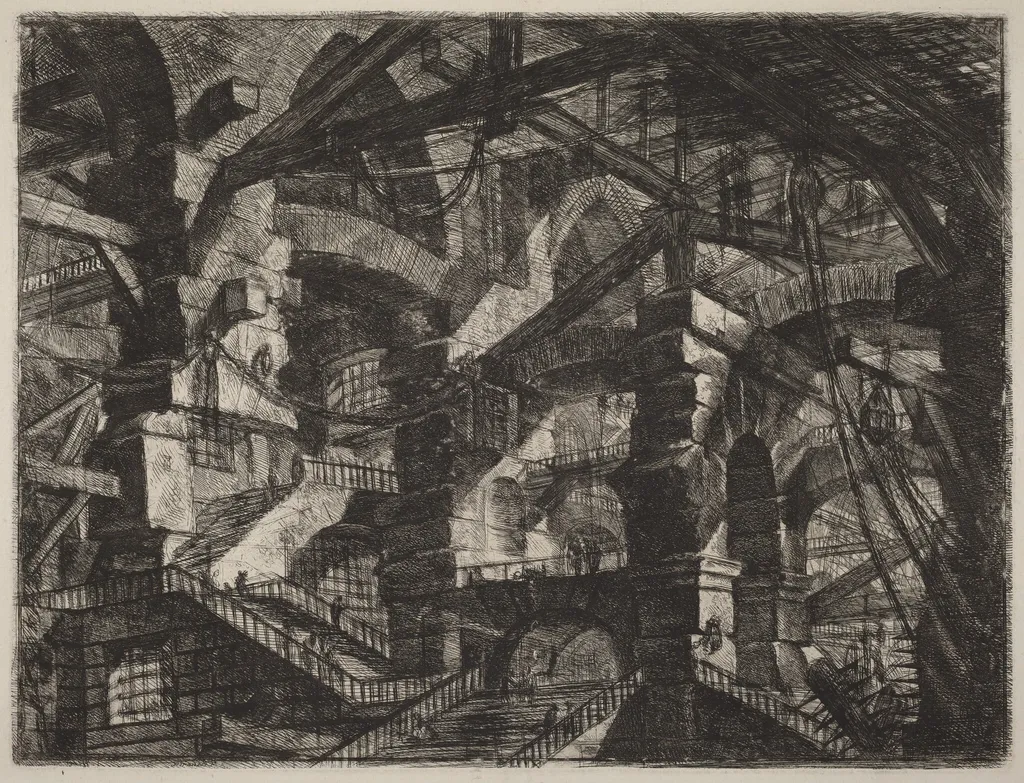 The Gothic Arch, by Giovanni Battista Piranesi, ink
