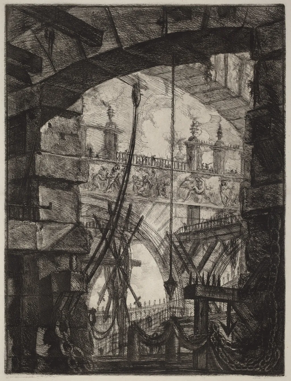 The Grand Piazza, by Giovanni Battista Piranesi, ink