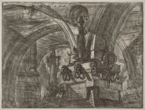 The Pier with a Lamp, by Giovanni Battista Piranesi