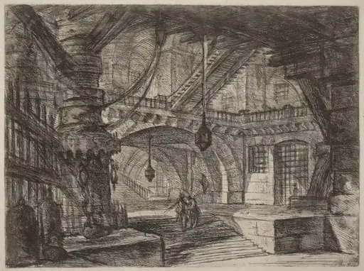 The Pier with Chains, by Giovanni Battista Piranesi