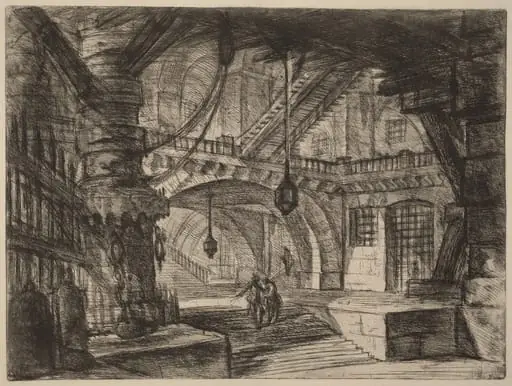 The Pier with Chains, by Giovanni Battista Piranesi