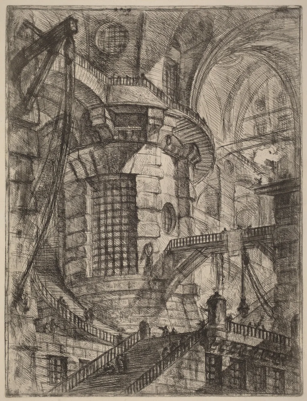 The Round Tower, by Giovanni Battista Piranesi, ink, 1750
