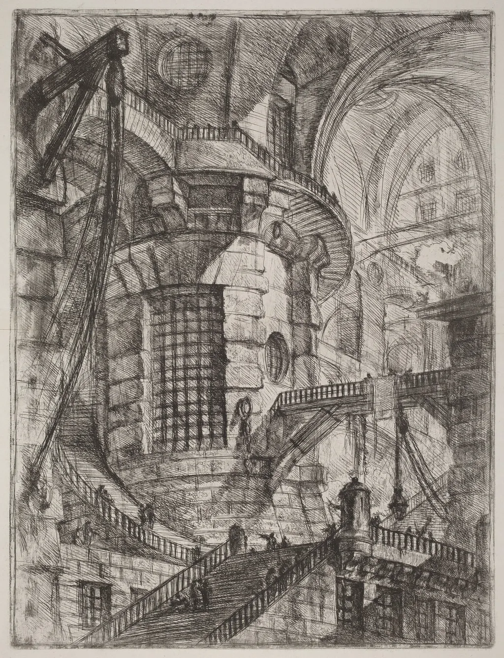 The Round Tower, by Giovanni Battista Piranesi, ink, 1754