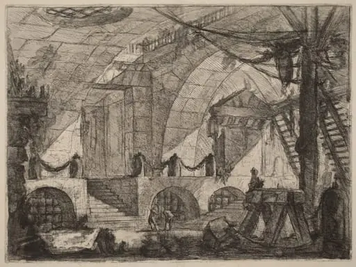The Sawhorse, by Giovanni Battista Piranesi