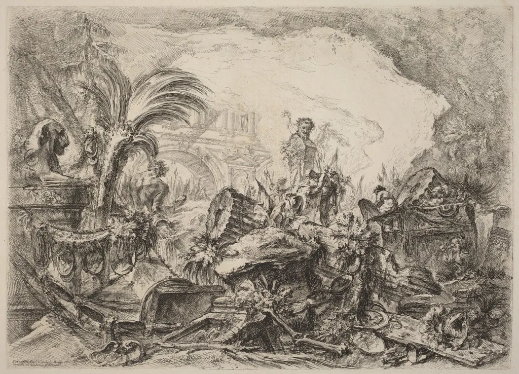 The Triumphal Arch, by Giovanni Battista Piranesi, ink, 1754